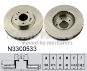 Bremsscheibe NIPPARTS N3300533