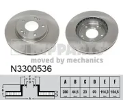 Bremsscheibe NIPPARTS N3300536