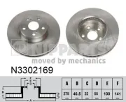 Bremsscheibe Vorderachse NIPPARTS N3302169