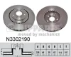 Bremsscheibe Vorderachse NIPPARTS N3302190