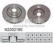 Bremsscheibe Vorderachse NIPPARTS N3302190