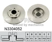 Bremsscheibe NIPPARTS N3304052