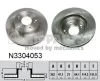 Bremsscheibe Vorderachse NIPPARTS N3304053