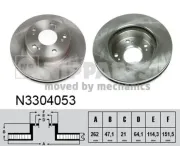 Bremsscheibe Vorderachse NIPPARTS N3304053