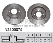 Bremsscheibe Vorderachse NIPPARTS N3305075