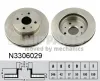Bremsscheibe Vorderachse NIPPARTS N3306029