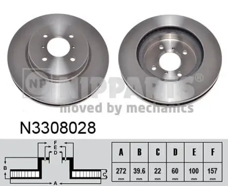 Bremsscheibe NIPPARTS N3308028