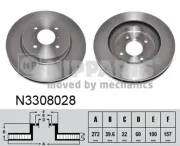 Bremsscheibe NIPPARTS N3308028