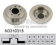 Bremsscheibe NIPPARTS N3310315