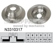 Bremsscheibe NIPPARTS N3310317