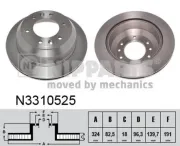 Bremsscheibe NIPPARTS N3310525