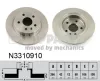 Bremsscheibe Hinterachse links Hinterachse rechts NIPPARTS N3310910