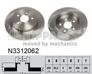 Bremsscheibe NIPPARTS N3312062