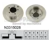 Bremsscheibe Hinterachse NIPPARTS N3315028