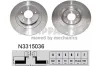 Bremsscheibe Hinterachse NIPPARTS N3315036