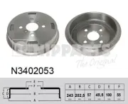 Bremstrommel NIPPARTS N3402053