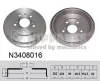 Bremstrommel Hinterachse links Hinterachse rechts NIPPARTS N3408016