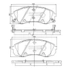 Bremsbelagsatz, Scheibenbremse NIPPARTS N3600329