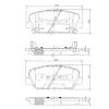 Bremsbelagsatz, Scheibenbremse Vorderachse NIPPARTS N3600547