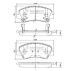 Bremsbelagsatz, Scheibenbremse NIPPARTS N3600550