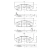 Bremsbelagsatz, Scheibenbremse Vorderachse NIPPARTS N3601101