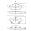 Bremsbelagsatz, Scheibenbremse Vorderachse NIPPARTS N3602130