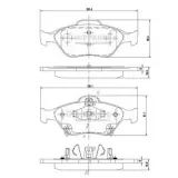 Bremsbelagsatz, Scheibenbremse Vorderachse NIPPARTS N3602130