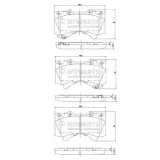 Bremsbelagsatz, Scheibenbremse NIPPARTS N3602136