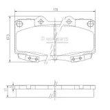 Bremsbelagsatz, Scheibenbremse NIPPARTS N3602145