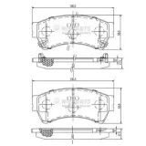 Bremsbelagsatz, Scheibenbremse NIPPARTS N3603071