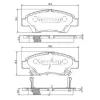 Bremsbelagsatz, Scheibenbremse Vorderachse NIPPARTS N3604068
