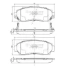 Bremsbelagsatz, Scheibenbremse Vorderachse NIPPARTS N3604073
