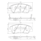 Bremsbelagsatz, Scheibenbremse NIPPARTS N3605051