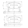 Bremsbelagsatz, Scheibenbremse NIPPARTS N3606022