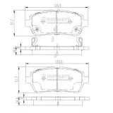 Bremsbelagsatz, Scheibenbremse NIPPARTS N3606022