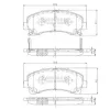 Bremsbelagsatz, Scheibenbremse Vorderachse NIPPARTS N3609011