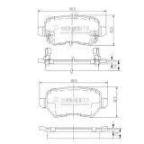 Bremsbelagsatz, Scheibenbremse NIPPARTS N3610310