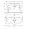Bremsbelagsatz, Scheibenbremse Hinterachse NIPPARTS N3610402