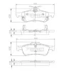 Bremsbelagsatz, Scheibenbremse Hinterachse NIPPARTS N3612036
