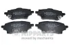 Bremsbelagsatz, Scheibenbremse Hinterachse NIPPARTS N3612051