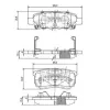 Bremsbelagsatz, Scheibenbremse Hinterachse NIPPARTS N3615015