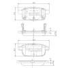 Bremsbelagsatz, Scheibenbremse Hinterachse NIPPARTS N3618002