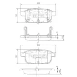 Bremsbelagsatz, Scheibenbremse NIPPARTS N3618002