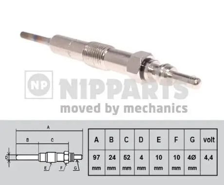 Glühkerze NIPPARTS N5711035 Bild Glühkerze NIPPARTS N5711035