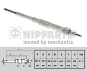 Glühkerze NIPPARTS N5717000