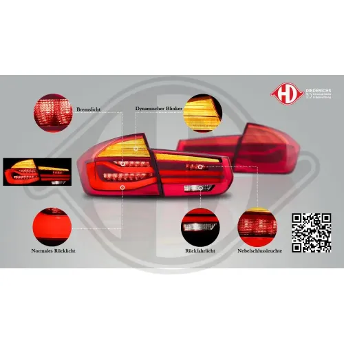 Heckleuchtensatz hinten beidseitig DIEDERICHS 1217894 Bild Heckleuchtensatz hinten beidseitig DIEDERICHS 1217894