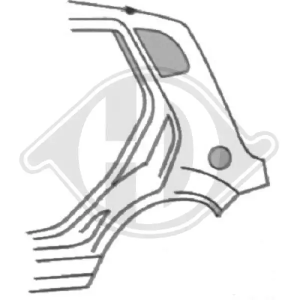 Seitenwand links DIEDERICHS 1404037