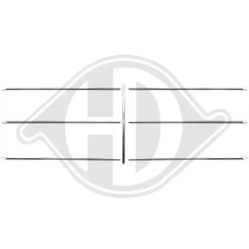 Zier-/Schutzleistensatz, Kühlergitter DIEDERICHS 1611044 Bild Zier-/Schutzleistensatz, Kühlergitter DIEDERICHS 1611044