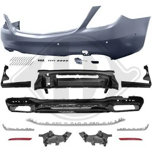 Stoßfänger hinten DIEDERICHS 1648655