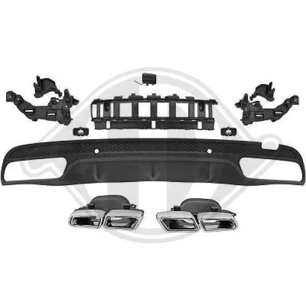 Stoßfänger hinten DIEDERICHS 1673257